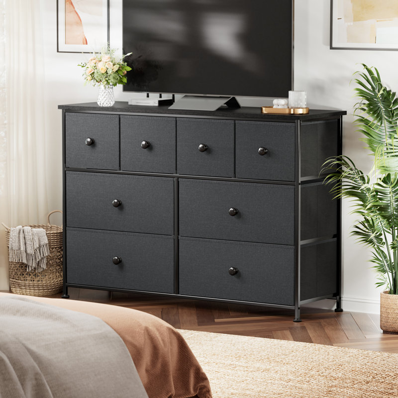 Ebern Designs Ojaswi 8-drawer Dresser, Fabric Storage, Chest of